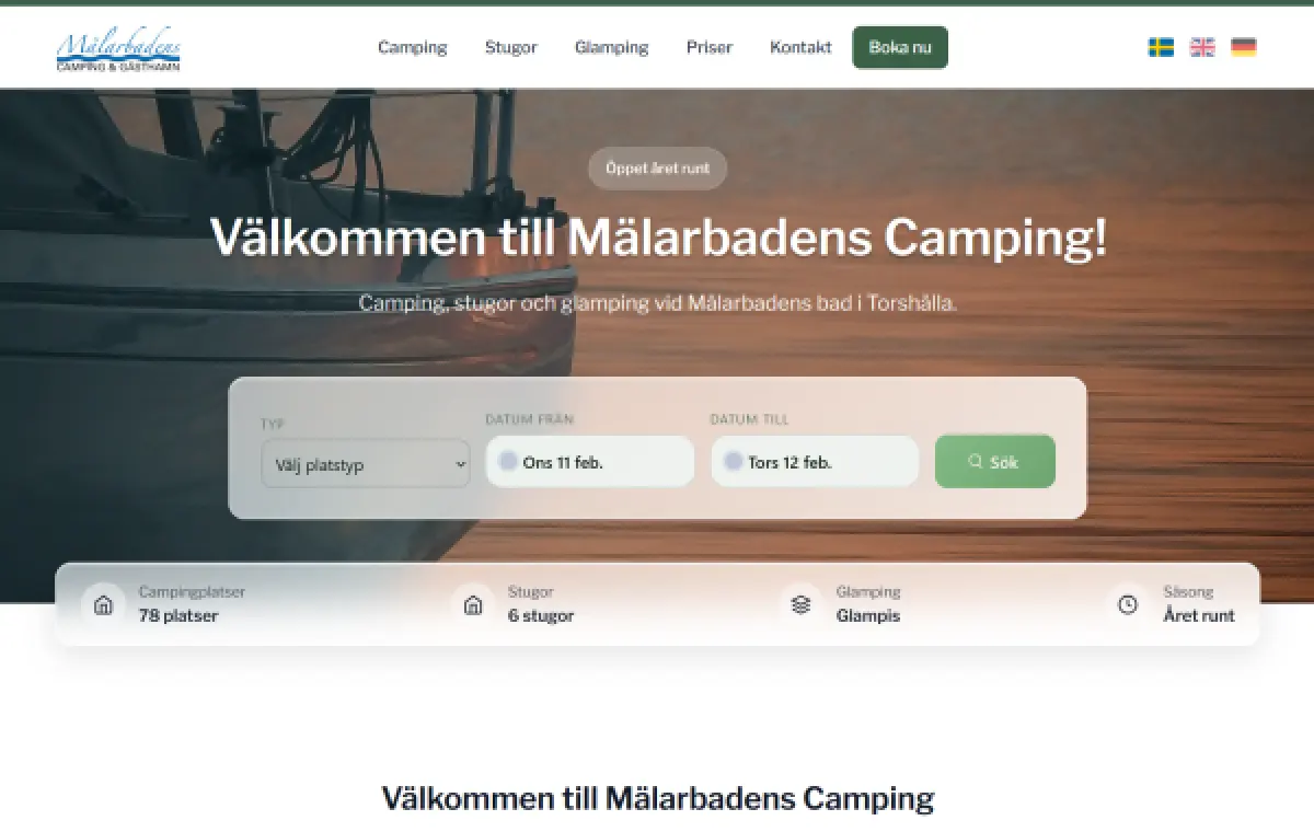 Malarbadens Camping project